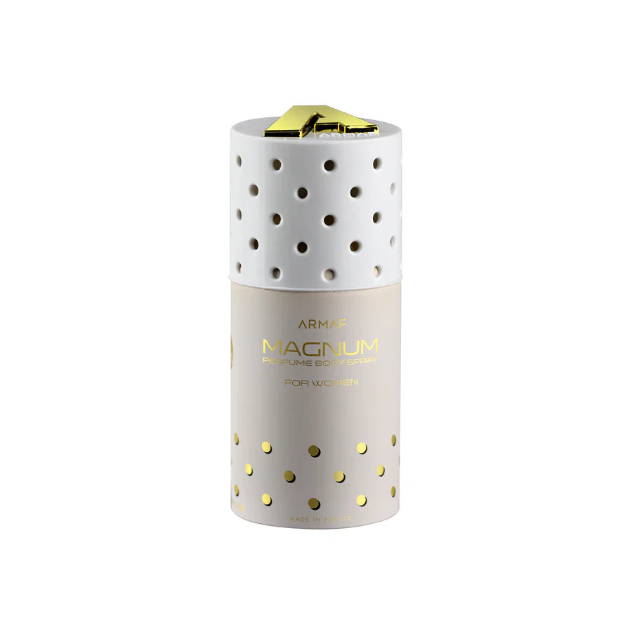 Armaf Magnum A10 Grey Silver Edition Perfume Body Spray 200ml long lasting women's fragrance with fresh floral fruity notes and elegant feminine everyday scent