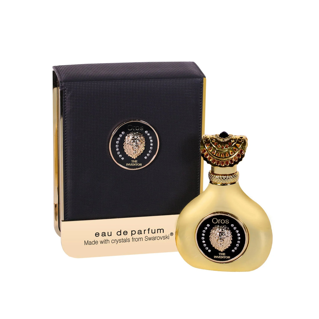 Armaf Oros The Inventor Black Eau De Parfum 85ml unisex fragrance with bergamot apple rose jasmine cypress leather musk vanilla and ambergris notes