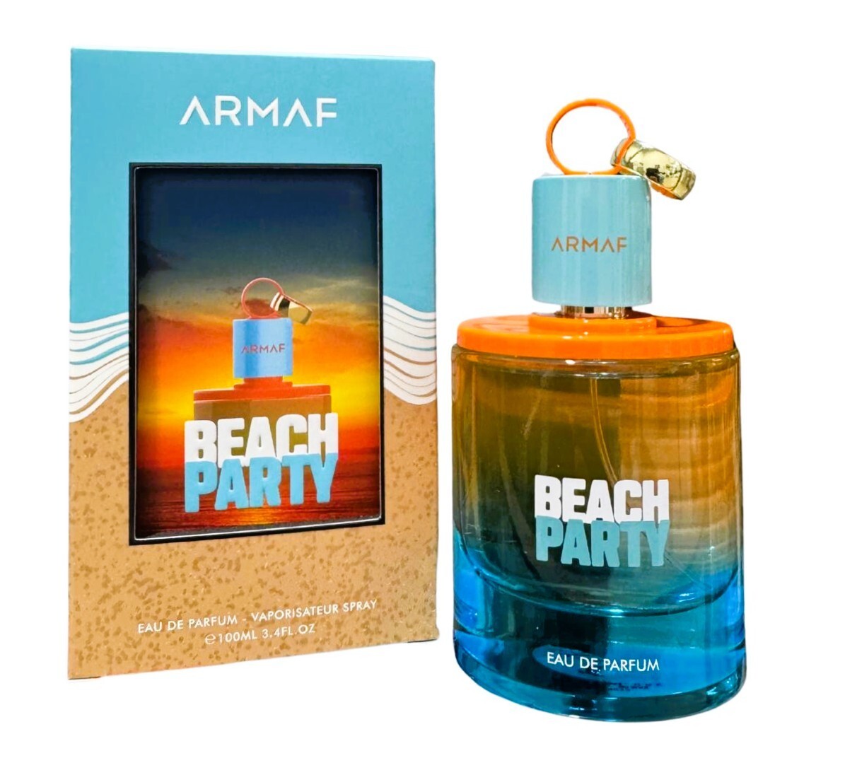 Armaf Beach Party Eau De Parfum 105ml summer fruity fragrance with tropical fruits woody notes and musk