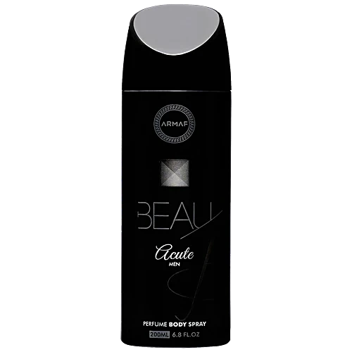 Armaf Beau Acute Man deodorant spray 200ml long lasting body spray for men with fresh scent