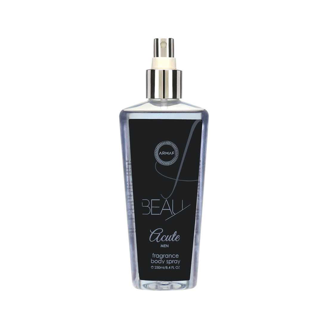 Armaf Beau Acute Men fragrance body mist 250ml long lasting body mist for men with aromatic woody scent