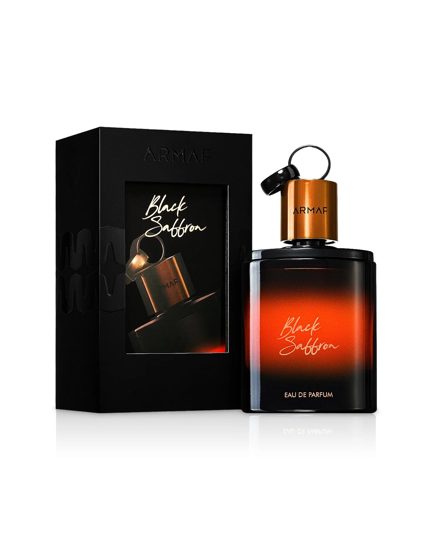 Armaf Black Saffron Man EDP 100ml long lasting perfume bottle
