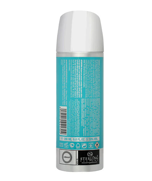 Armaf Blue Homme Man deodorant spray 200ml aquatic fresh body spray for men