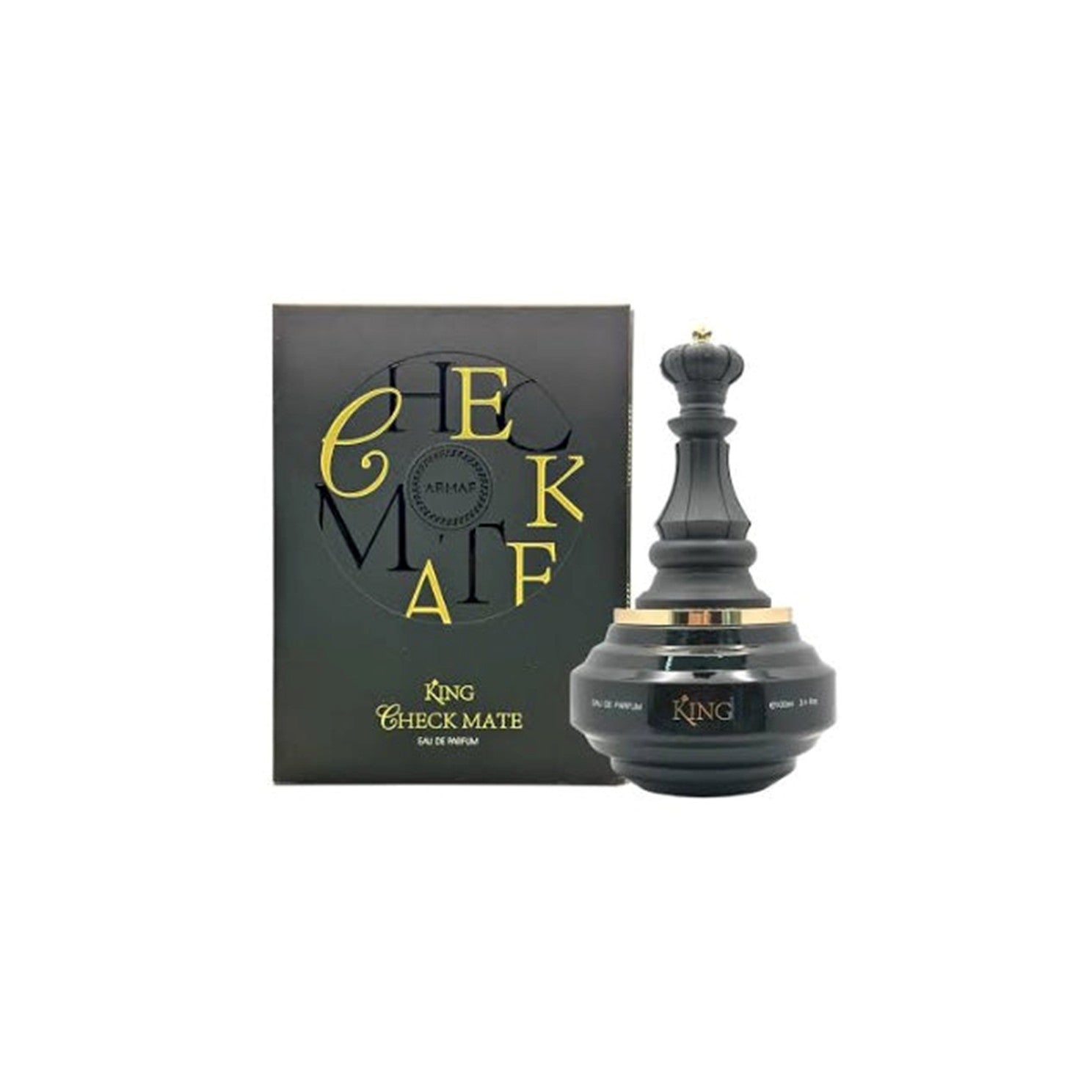 Armaf Checkmate King EDP long lasting perfume bottle
