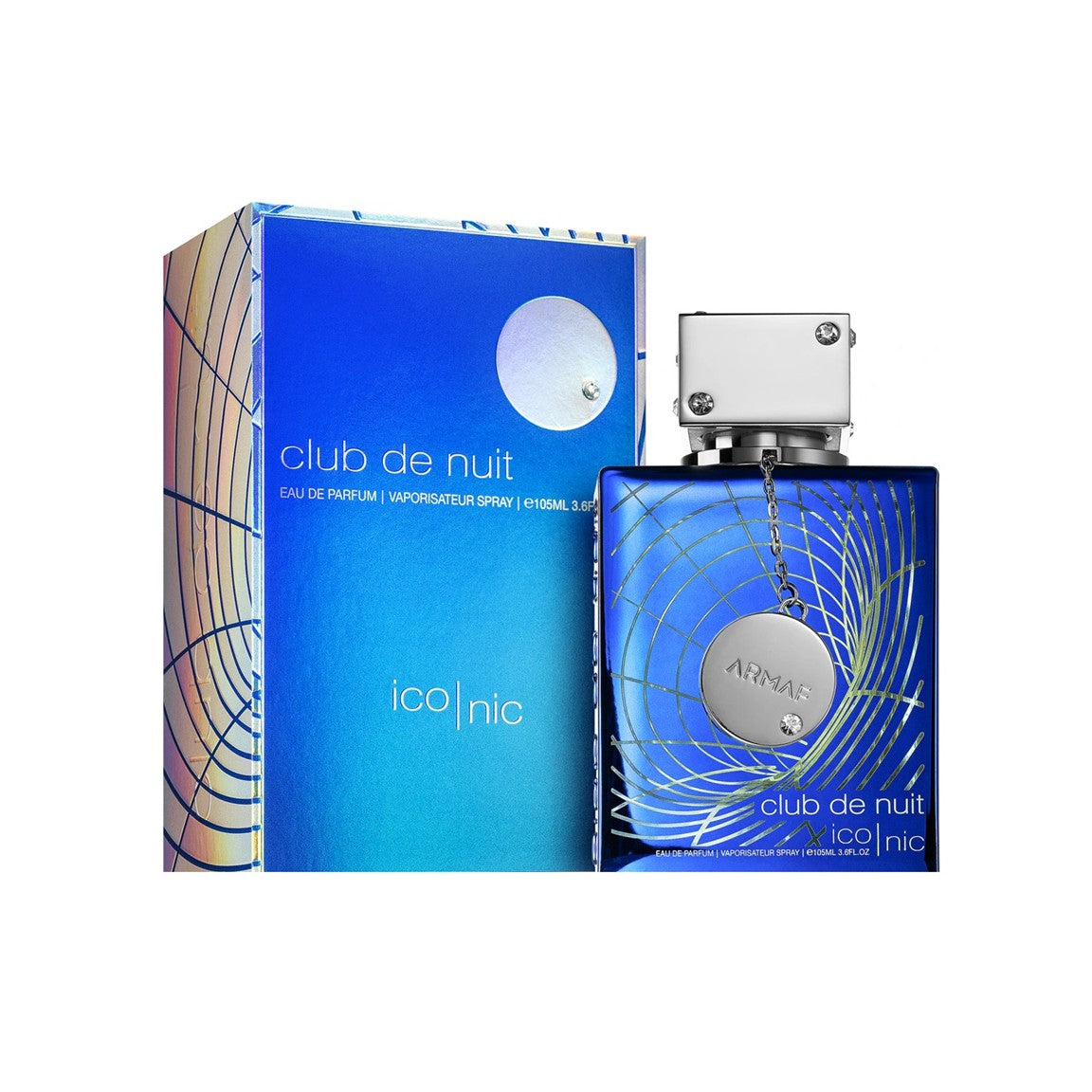 Armaf Club De Nuit Blue Iconic Eau De Parfum 105ml men's fragrance bottle