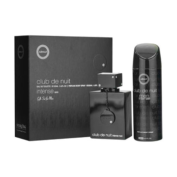 Armaf Club De Nuit Intense Man gift set 105ml EDT with 200ml body spray