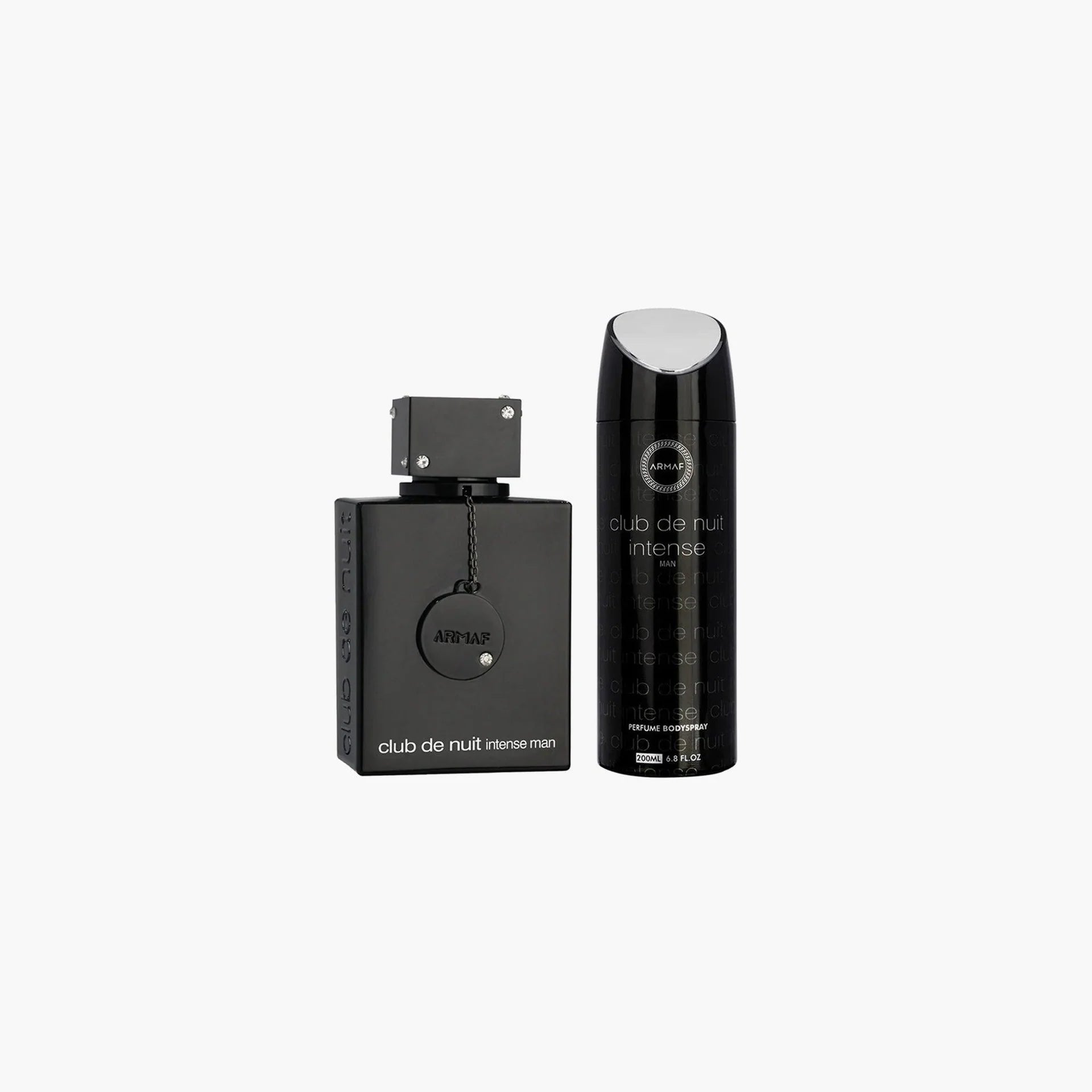 Armaf Club de Nuit Intense Man gift set 2 pieces long lasting men's fragrance set with citrus fruity opening smoky floral heart and warm woody musky base