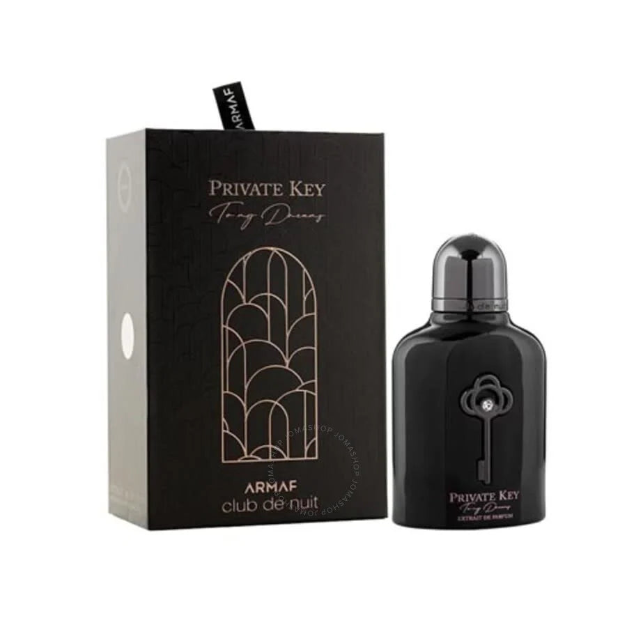 Armaf Club de Nuit Private Key To My Dreams 100ml unisex fragrance with pink pepper cardamom pineapple leaf black pepper lavender orange blossom apple vanilla leather patchouli cedarwood and vetiver notes