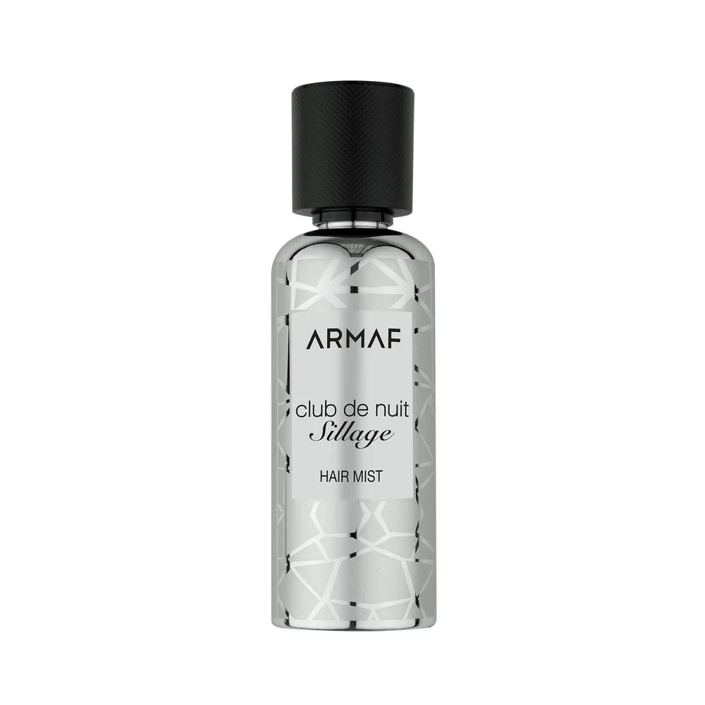 Armaf Club de Nuit Sillage Hair Mist 55ml scented hair mist with bergamot lemon lime jasmine rose musk and ambroxan