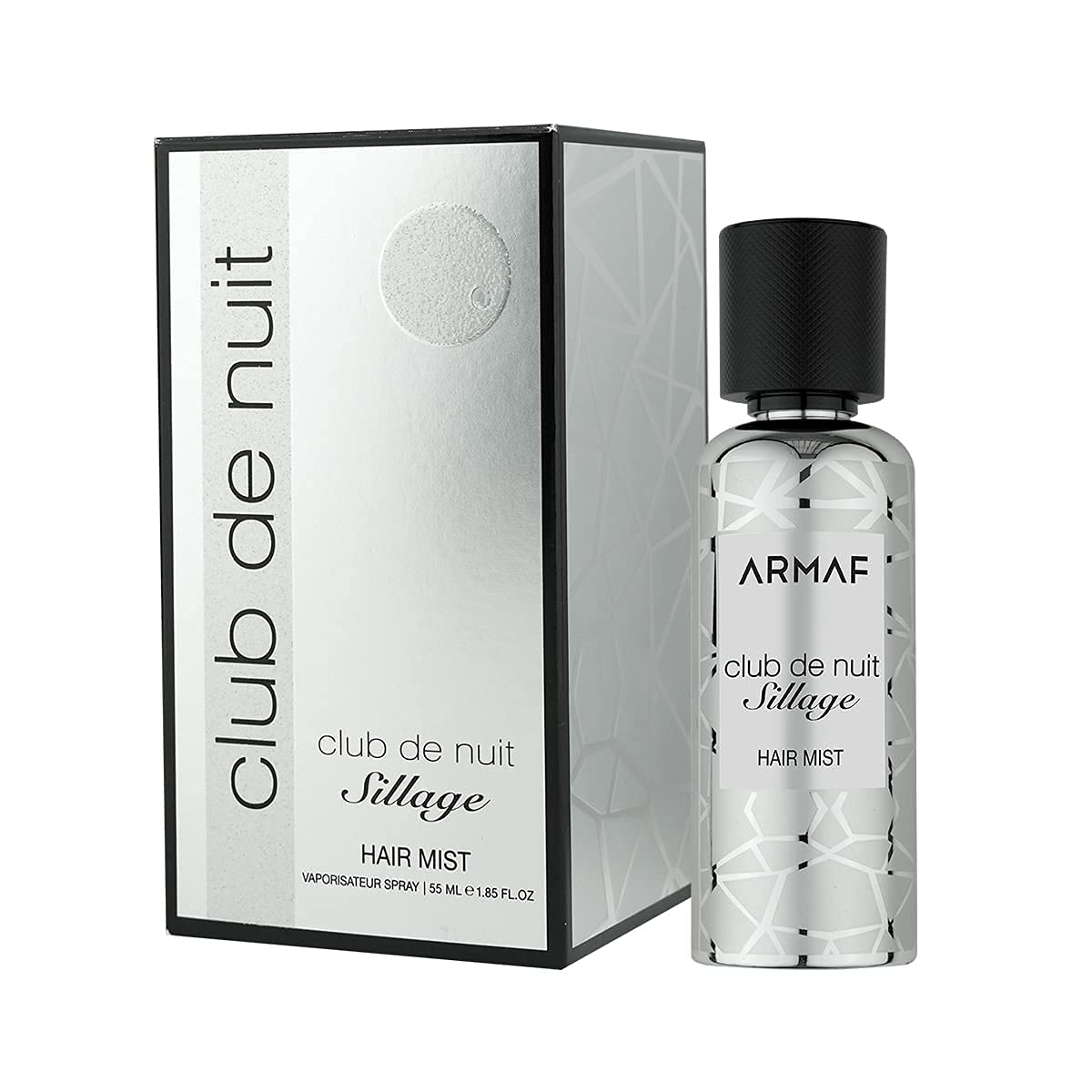 Armaf Club de Nuit Sillage Hair Mist 55ml lightweight hair fragrance with vitamin E argan oil and citrus floral musky scent