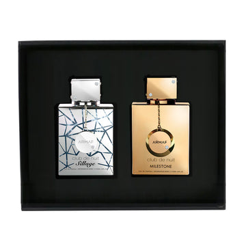 Armaf Club De Nuit Sillage and Milestone 2 pieces Eau De Parfum set premium fragrance duo
