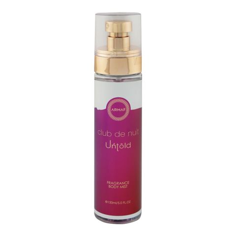 Armaf Club de Nuit Untold body mist 150ml sweet amber fragrance with rich warm notes