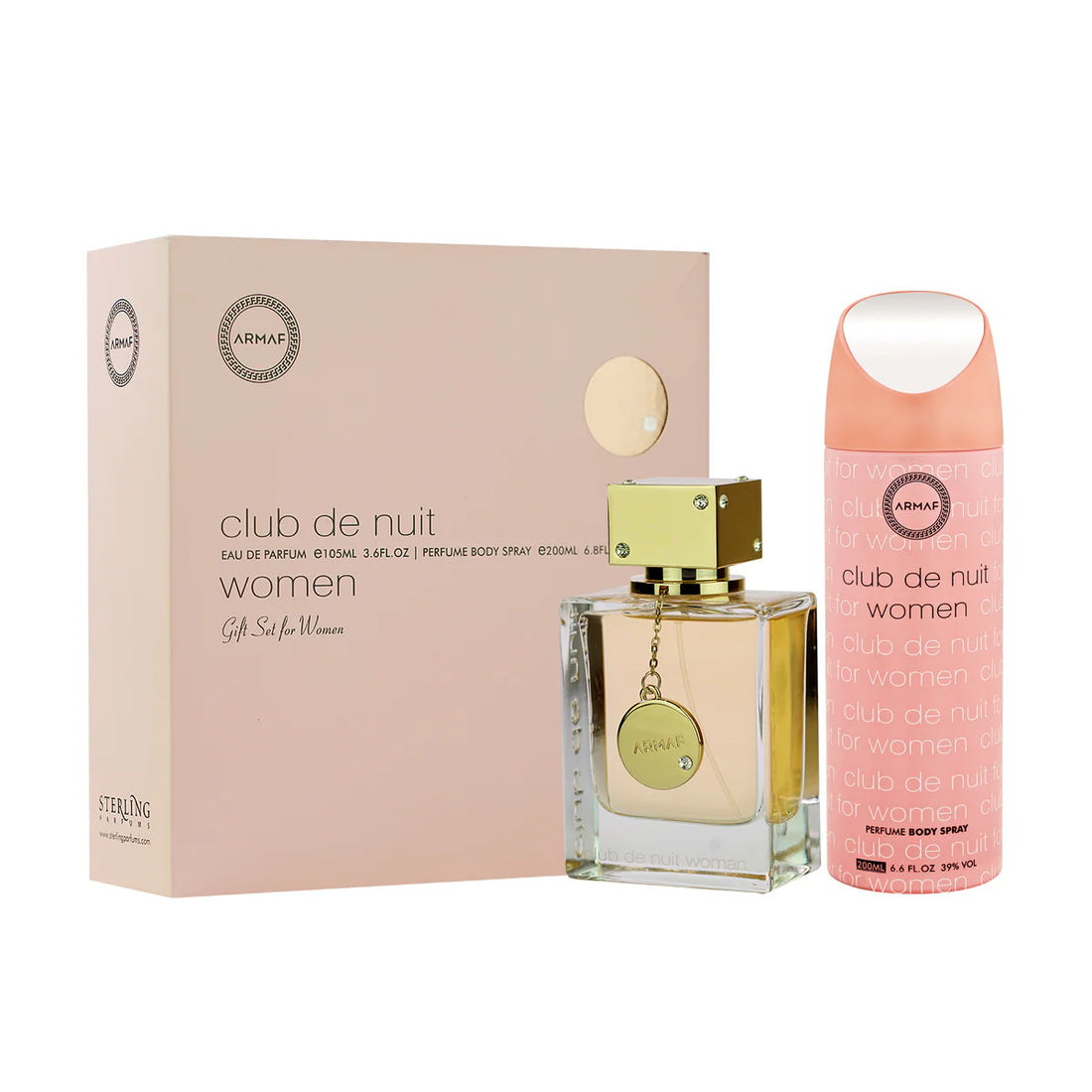 Armaf Club de Nuit Woman Gift Set 2 pieces for women with citrus floral fruity fragrance and warm musky vanilla woody base