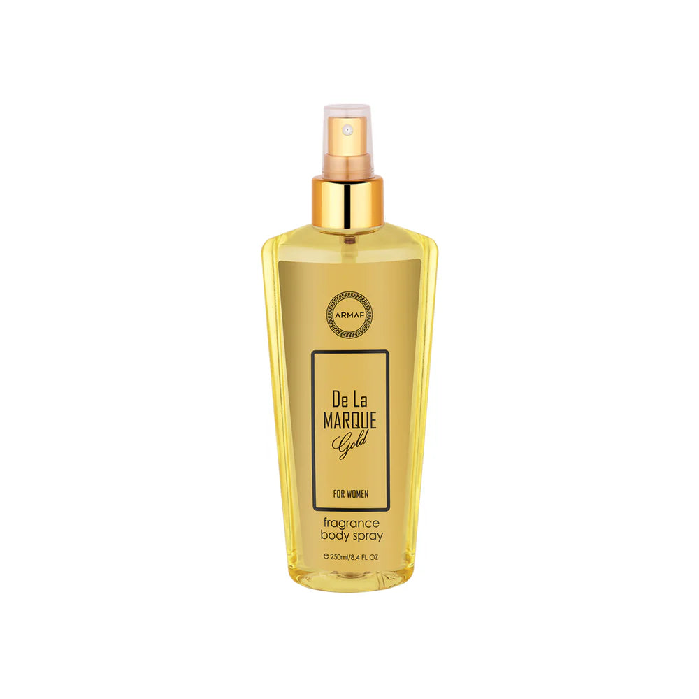 Armaf De La Marque Gold Fragrance Body Mist 250ml long lasting women's fragrance body mist with floral citrus and musky notes