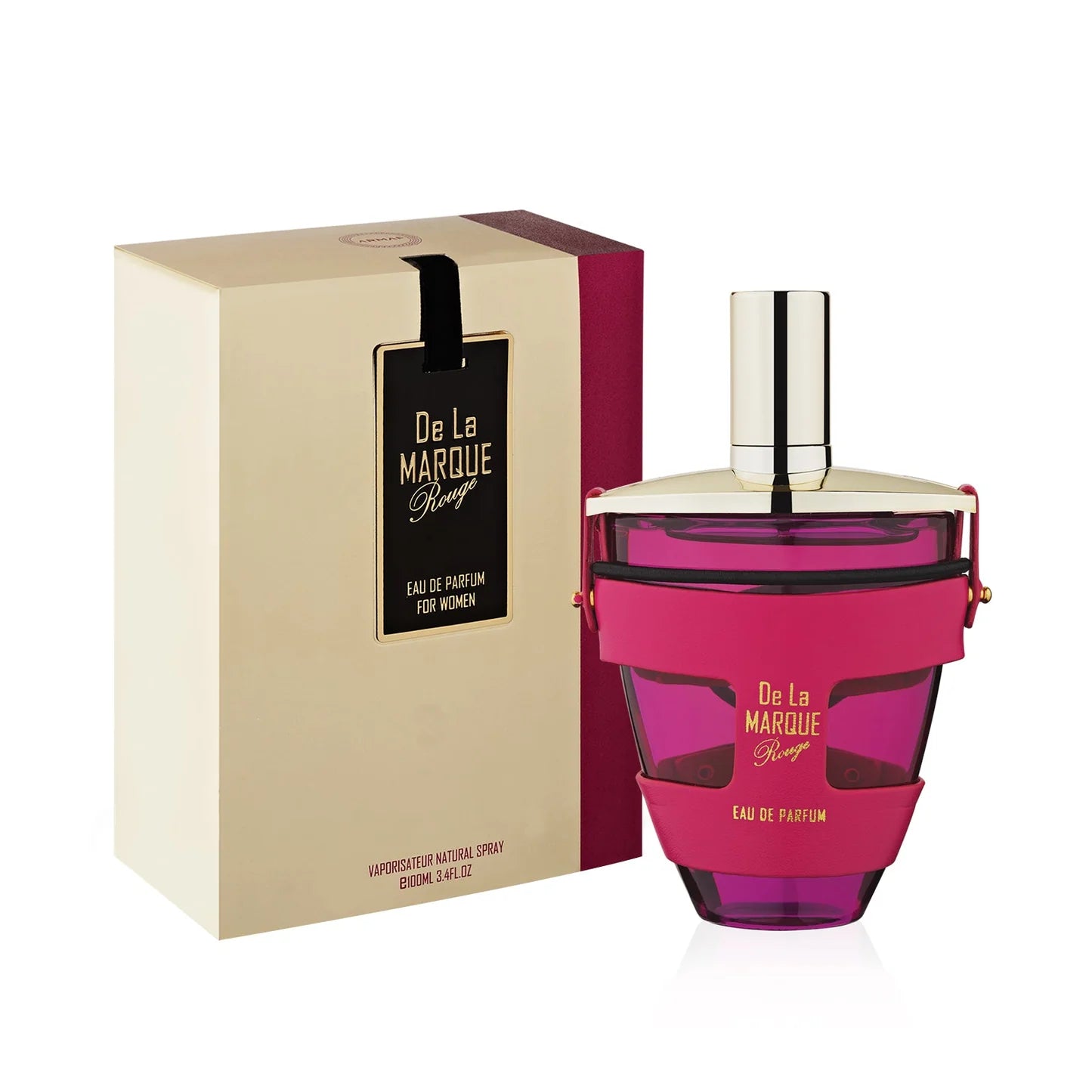 Armaf De La Marque Rouge 100ml premium women's perfume with white floral sweet and warm amber aroma