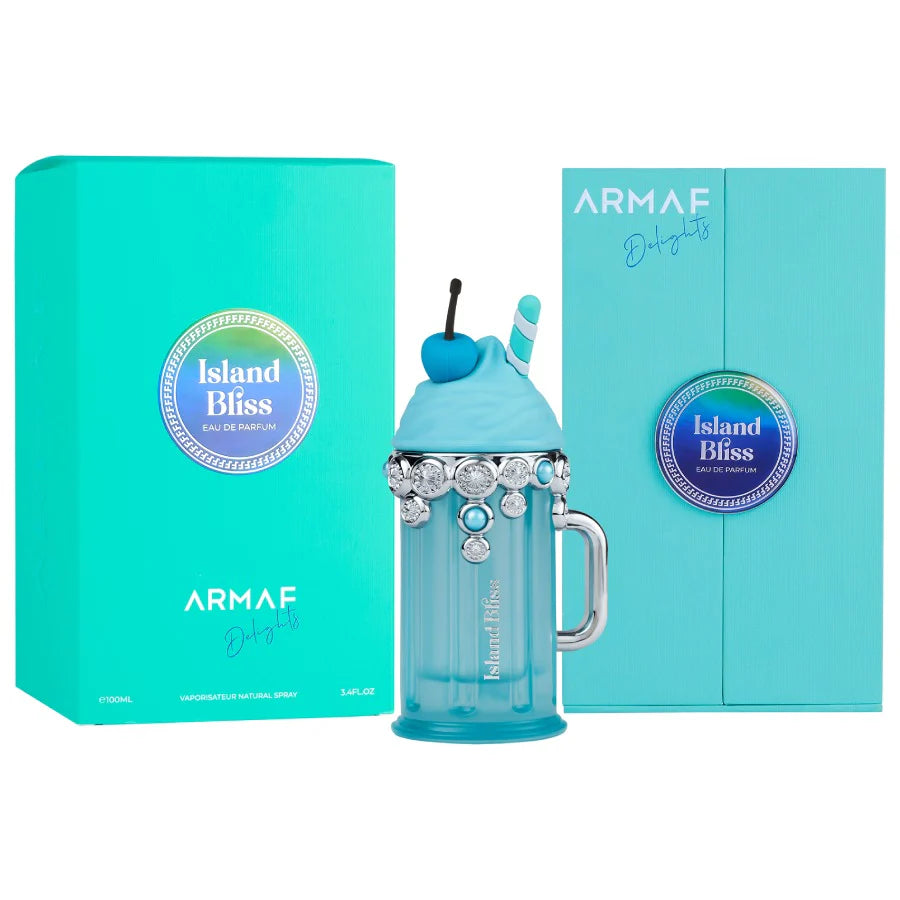 Armaf Delights Island Bliss Eau De Parfum 100ml coconut vanilla fragrance for women with water lily tonka bean and musk notes
