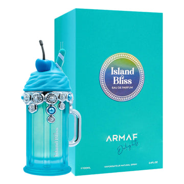Armaf Delights Island Bliss Eau De Parfum 100ml long lasting women's fragrance with tropical coconut vanilla scent