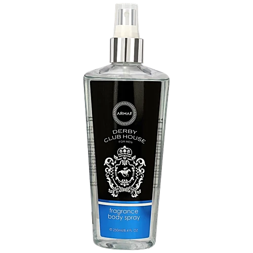 Armaf Derby Club House fragrance body mist 250ml long lasting body mist for men with fresh woody scent