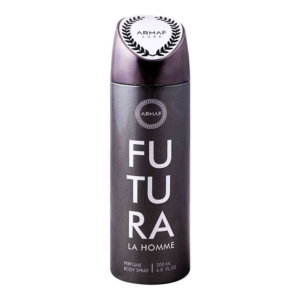 Armaf Futura La Homme body spray 200ml woody leather body spray for men with warm masculine scent
