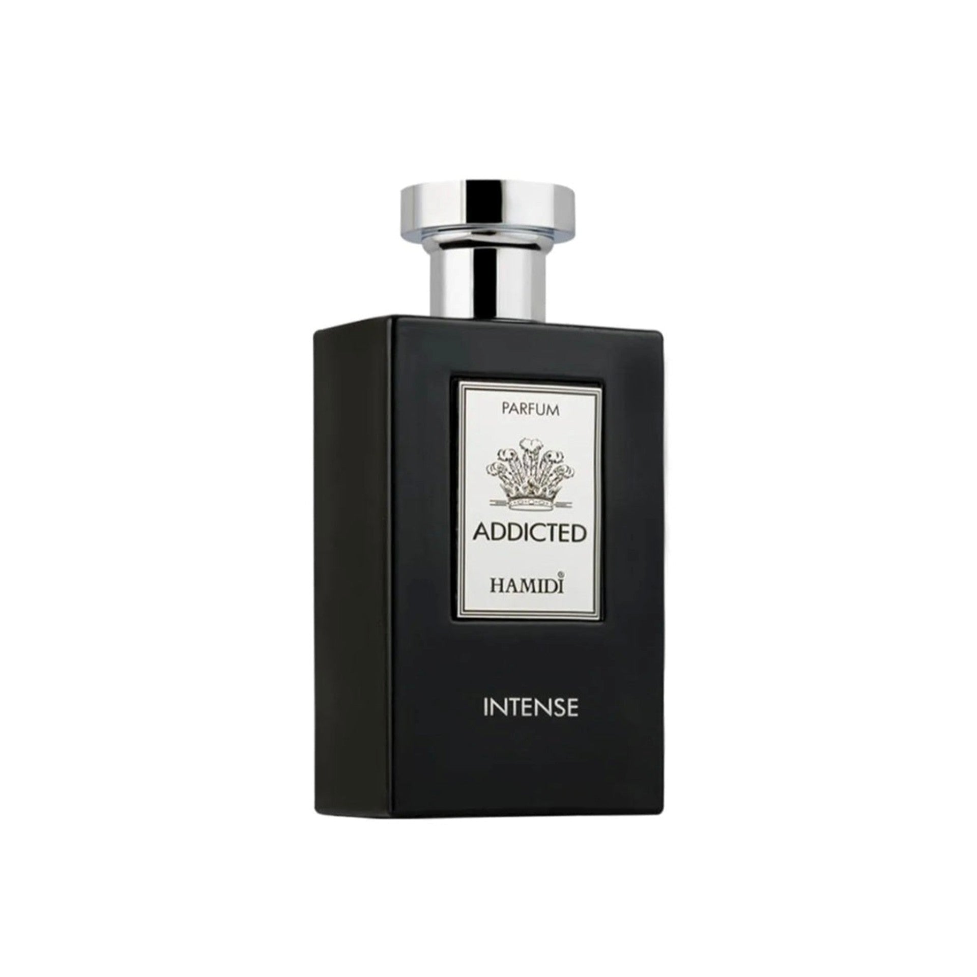 Armaf Hamidi Addicted Intense Eau De Parfum 120ml men's fragrance with pineapple bergamot blackcurrant lemon apple birch jasmine rose and warm ambergris vanilla musk base