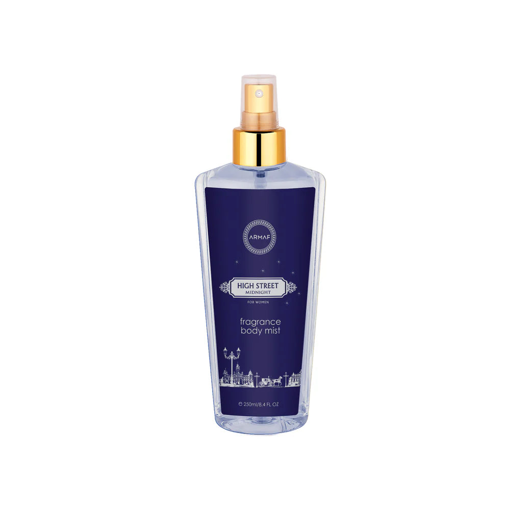 Armaf High Street Midnight Pour Femme Fragrance Body Mist 250ml long lasting women's fragrance body mist with elegant feminine scent