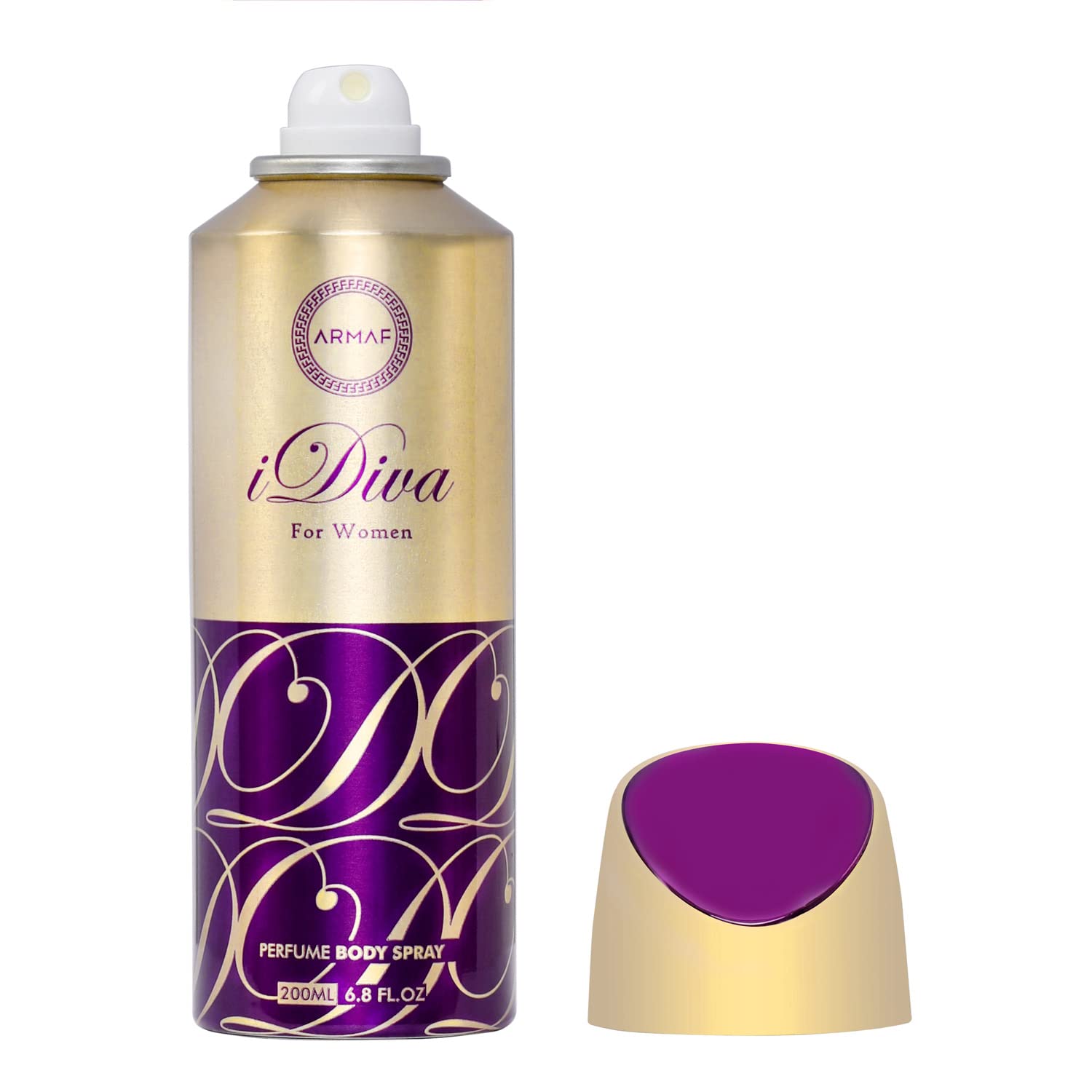 Armaf iDiva Woman Deodorant Body Spray 200ml for women with jasmine orange blossom ylang ylang rose and a soft elegant everyday scent