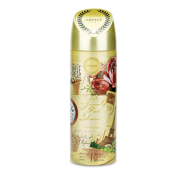 Armaf Just For You Woman Deodorant Spray 200ml long lasting women's fragrance with orange blossom bergamot musk and elegant floral amber scent