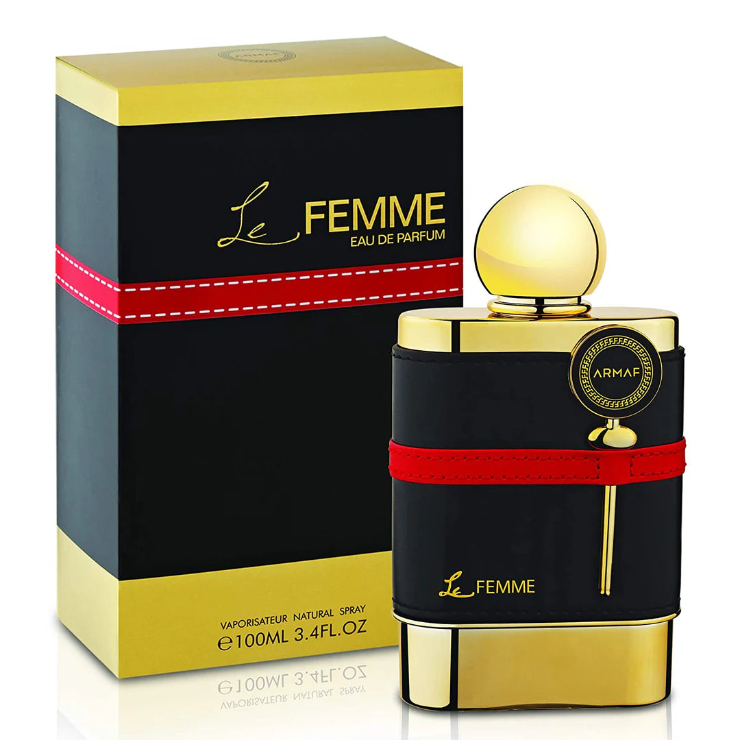 Armaf Le Femme Eau De Parfum 100ml long lasting women's fragrance with plum orange gardenia jasmine vanilla and elegant feminine scent