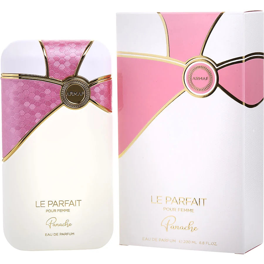 Armaf Le Parfait Panache Pour Femme Eau De Parfum 200ml vanilla patchouli fragrance for women with iris jasmine and soft spicy notes