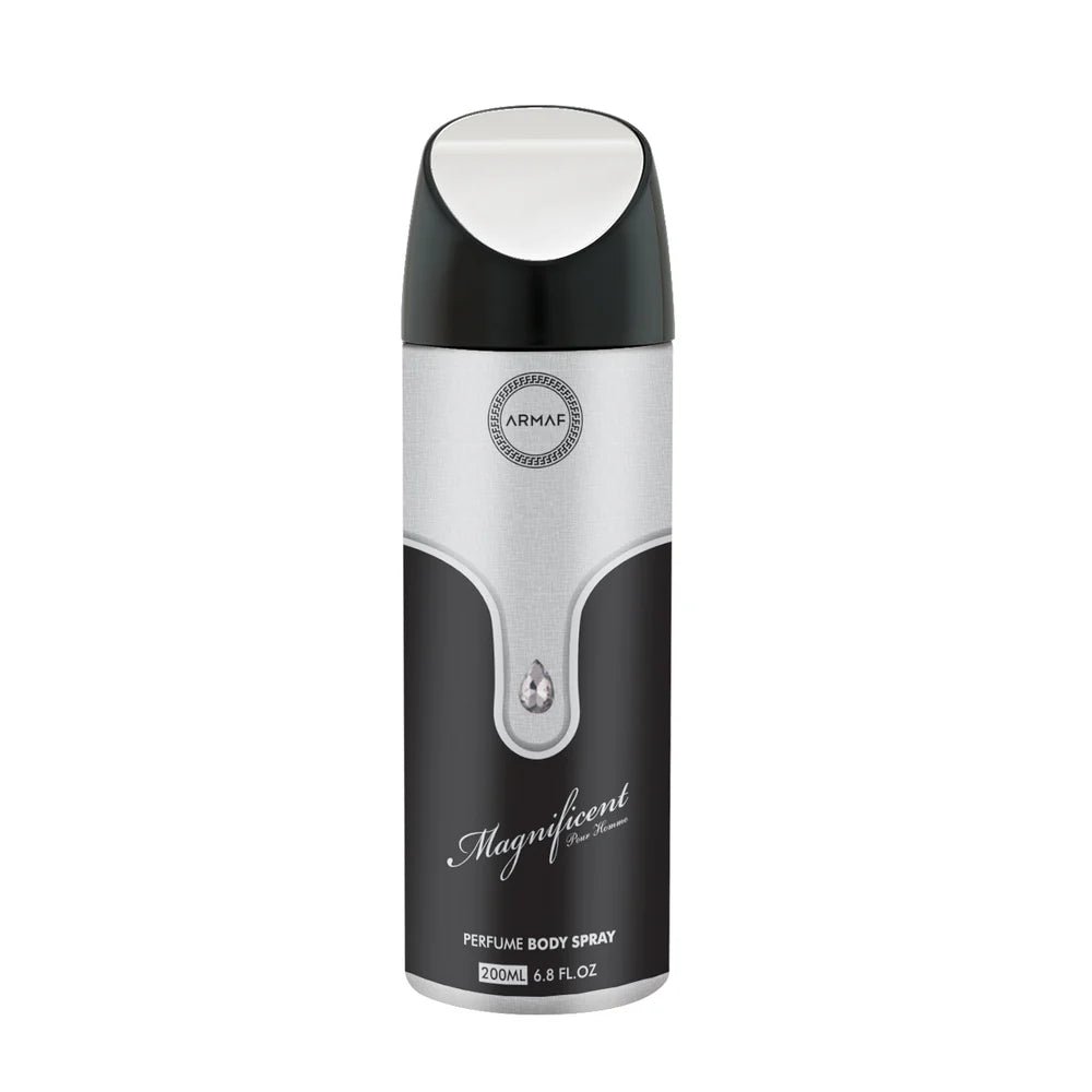 Armaf Magnificent Pour Homme deodorant spray 200ml long lasting body spray for men with fresh scent
