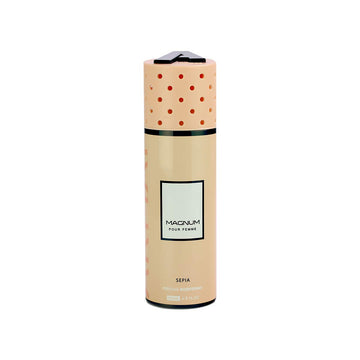 Armaf Magnum Pour Femme Sepia Deodorant Spray 200ml long lasting women's fragrance with fresh floral notes and elegant feminine everyday scent
