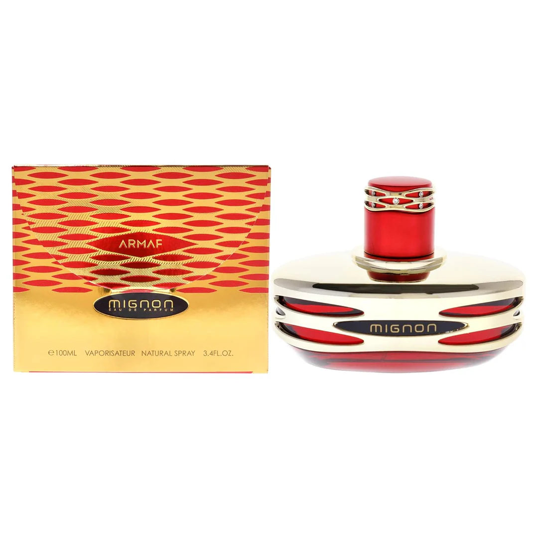 Armaf Mignon Red EDP 100ml for women with floral fruity accords and a rich elegant perfume scent