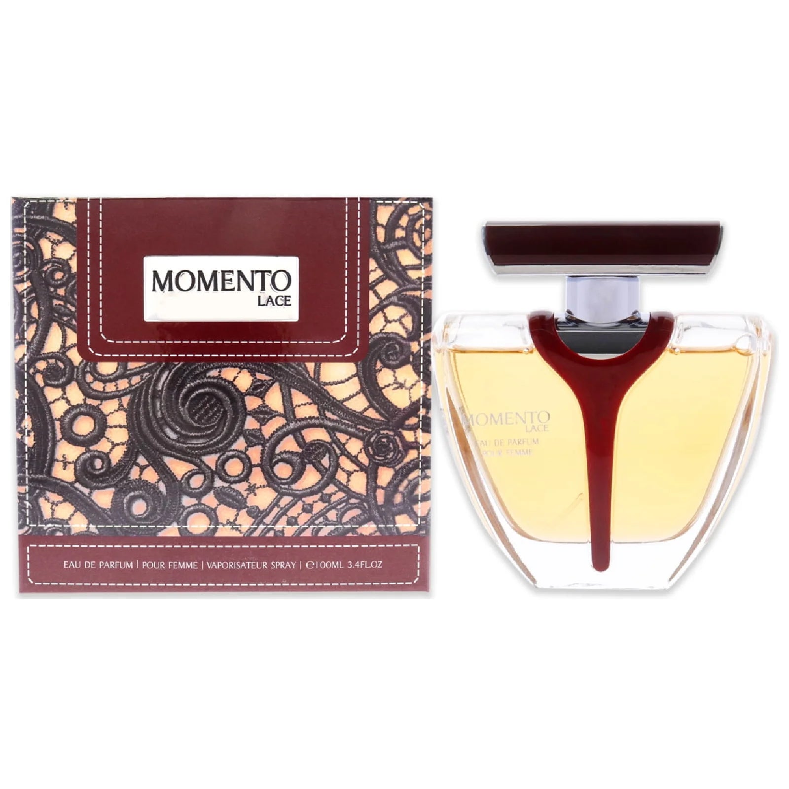 Armaf Momento Lace Eau De Parfum 100ml long lasting women's fragrance with floral fruity notes and elegant feminine scent