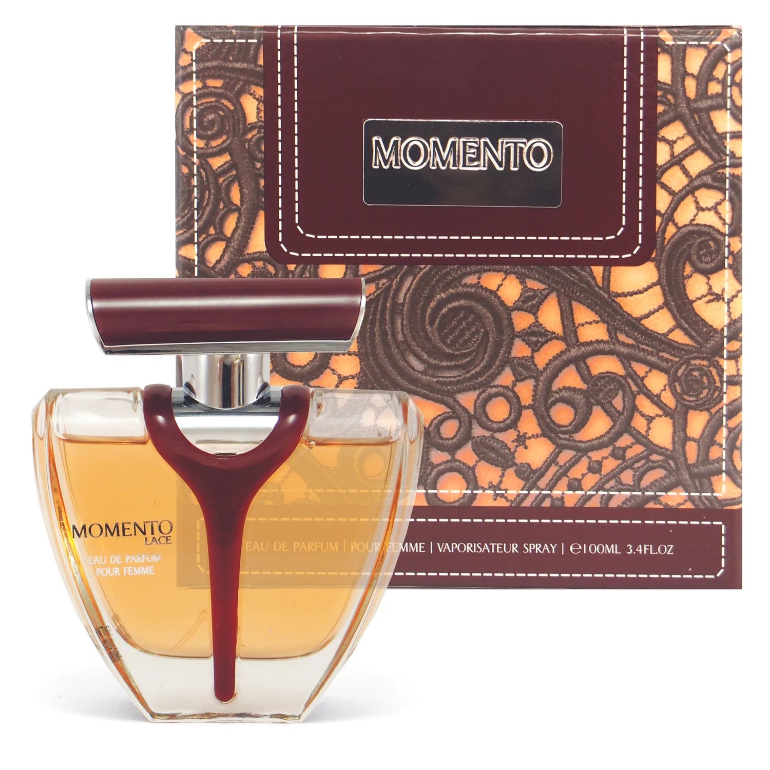 Armaf Momento Lace Pour Femme 100ml premium women's perfume with elegant floral fruity fragrance and smooth feminine aroma