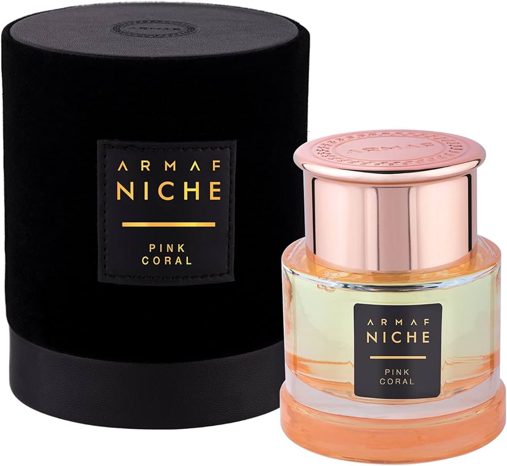 Armaf Niche Pink Coral Eau De Parfum 90ml long lasting women's scent with fresh citrus floral heart and warm musky woody base