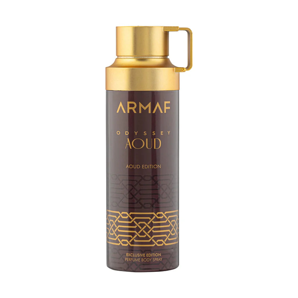 Armaf Odyssey Aoud Edition body spray 200ml long lasting body spray for men with oud scent