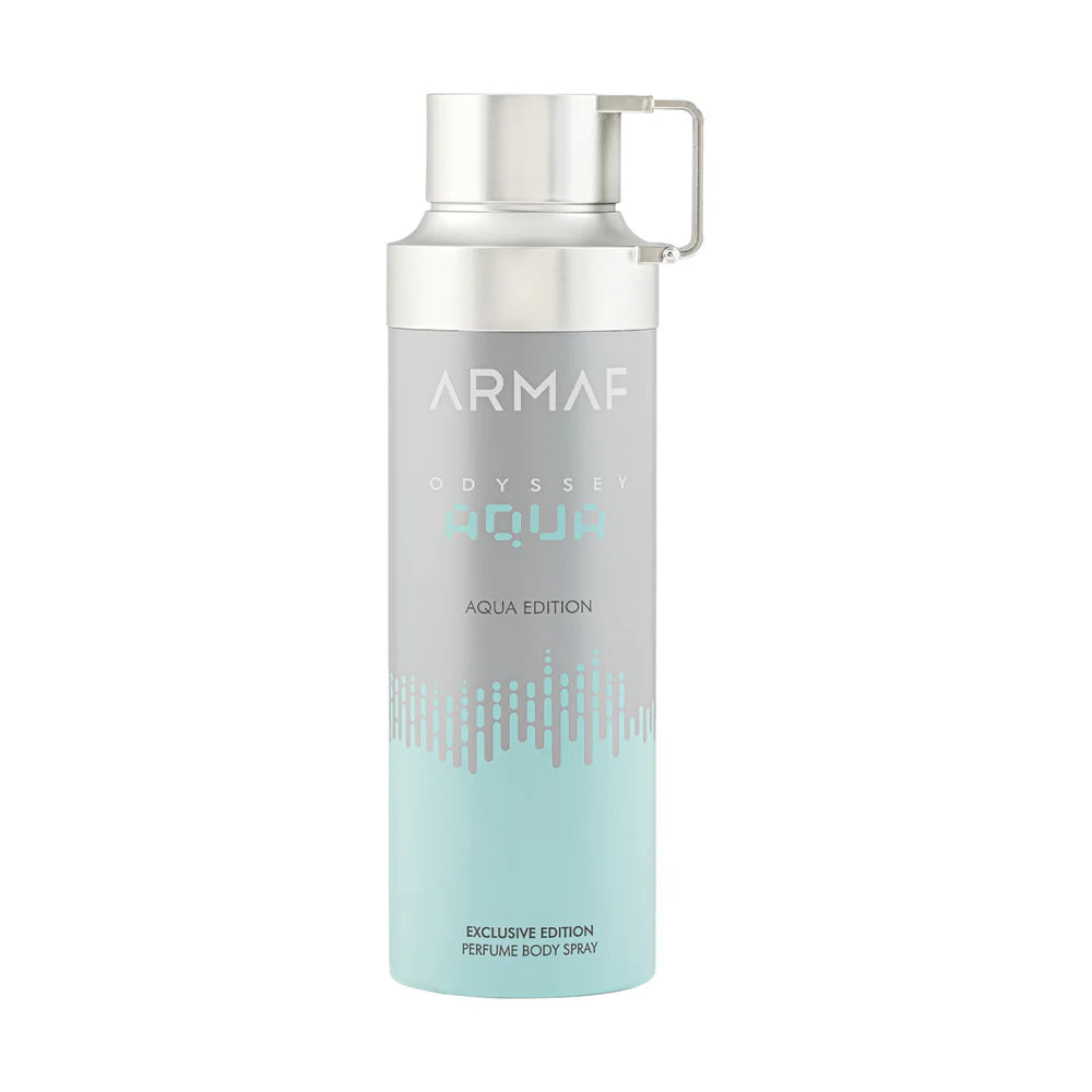 Armaf Odyssey Aqua Edition body spray 200ml long lasting body spray for men with fresh aquatic scent