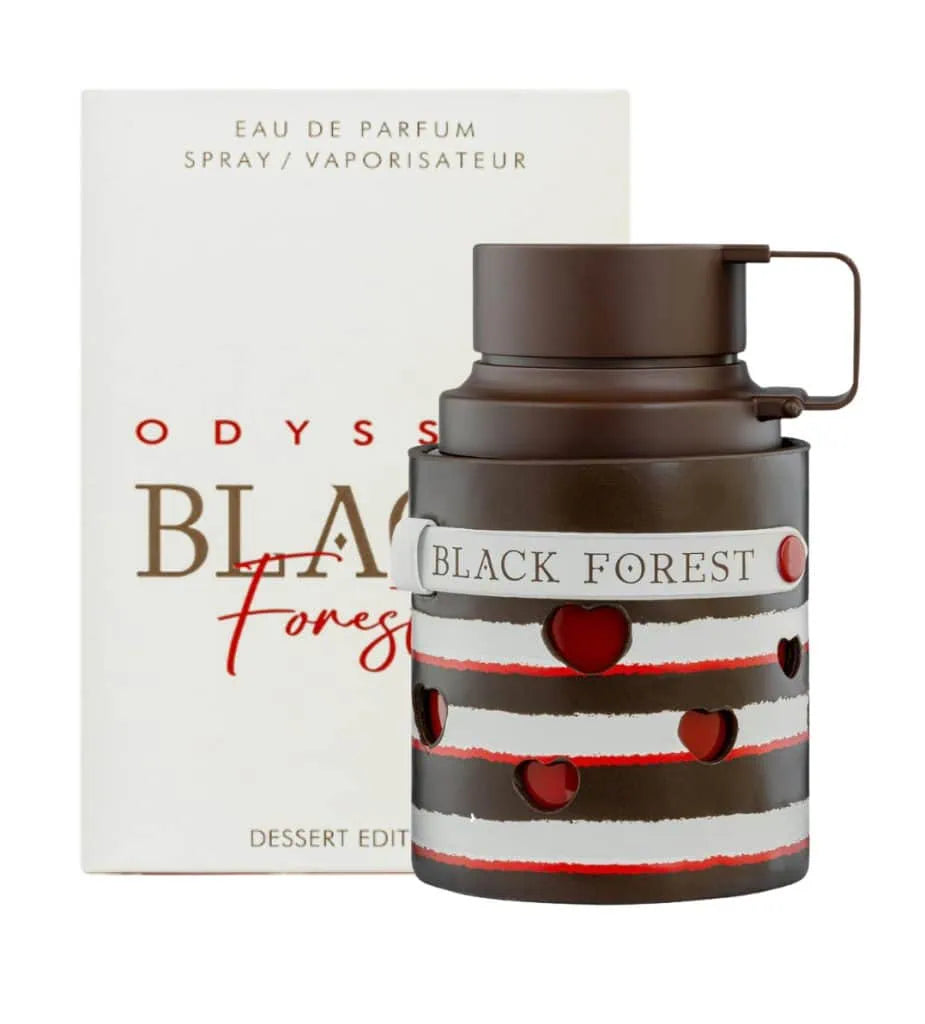 Armaf Odyssey Black Forest Dessert Edition Eau De Parfum 100ml fragrance bottle