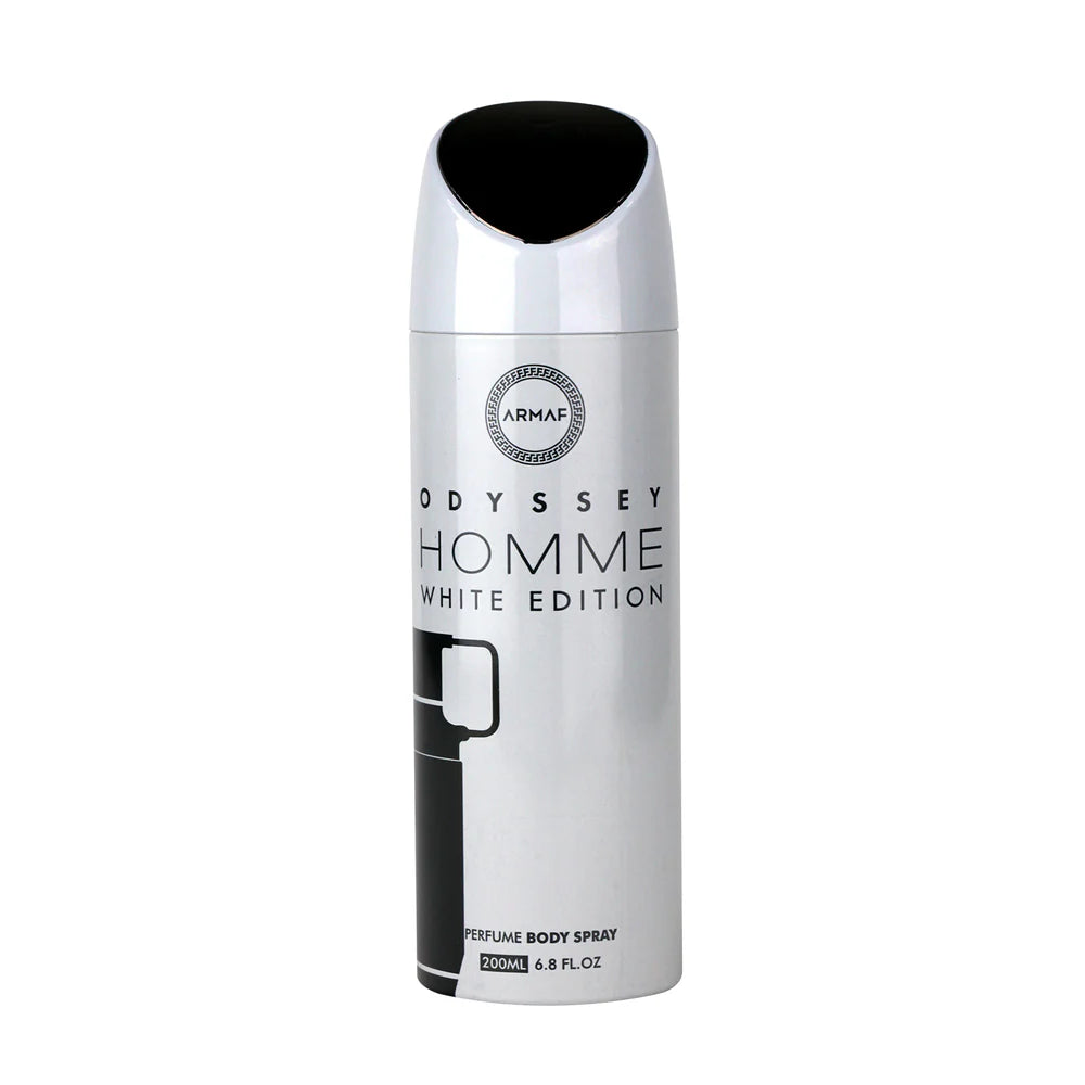 Armaf Odyssey Homme White Edition body spray 200ml long lasting body spray for men with fresh scent