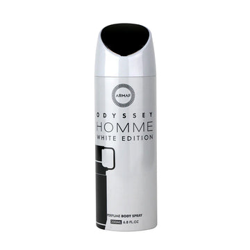 Armaf Odyssey Homme White Edition body spray 200ml long lasting body spray for men with fresh scent