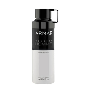 Armaf Odyssey Homme White Edition deodorant spray 200ml long lasting body spray for men with fresh scent