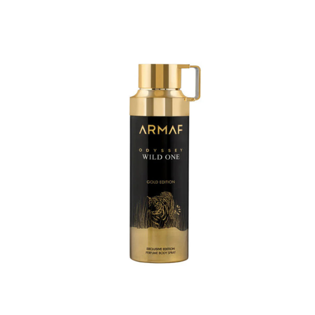 Armaf Odyssey Wild One Gold Edition body spray 200ml long lasting body spray for men with fresh scent