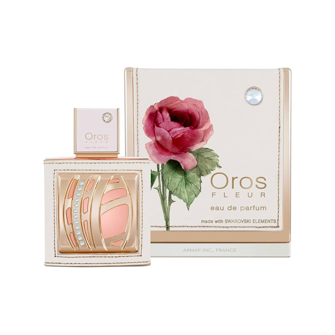 Armaf Oros Fleur Eau De Parfum 85ml women's fragrance with orange blossom bergamot peach blossom rose jasmine mimosa ylang ylang vanilla musk patchouli and amber notes