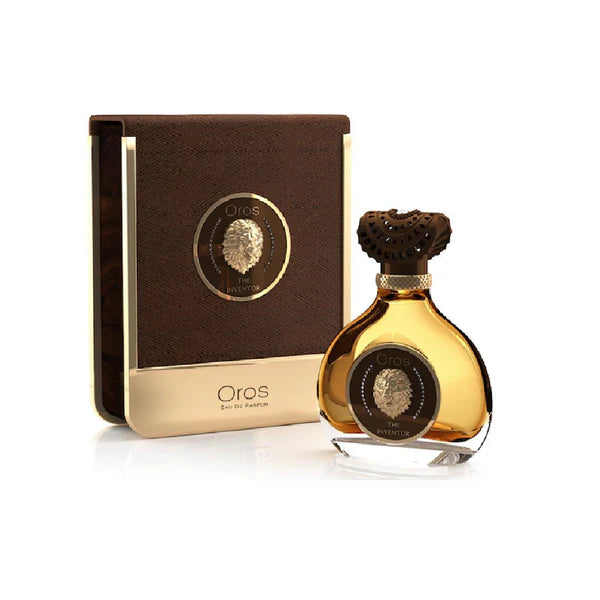 Armaf Oros The Inventor Brown Eau De Parfum 85ml unisex fragrance with citrus pink pepper bay leaf jasmine ginger cedar and warm guaiac wood patchouli sandalwood base