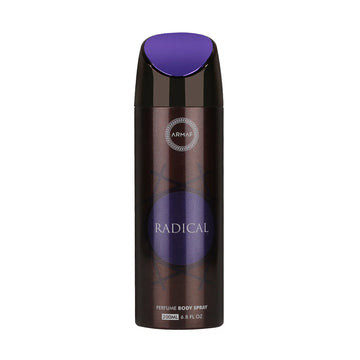 Armaf Radical Brown Woman Deodorant Spray 200ml long lasting women's fragrance with spicy woody notes and a bold warm elegant scent