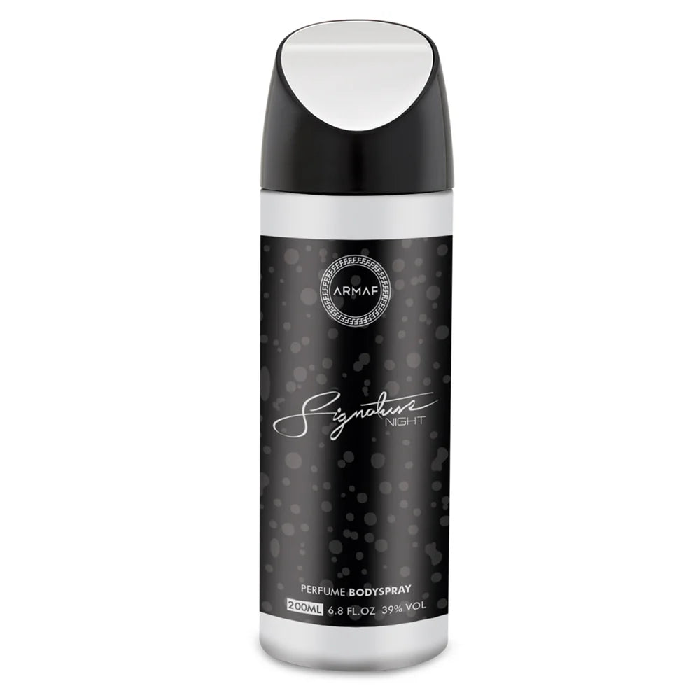 Armaf Signature Night Man deodorant spray 200ml long lasting body spray for men with fresh scent