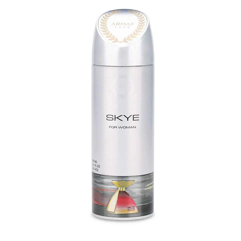 Armaf Skye Pour Femme Deodorant Spray 200ml long lasting women's fragrance with rose geranium apple blackberry and elegant floral fruity scent