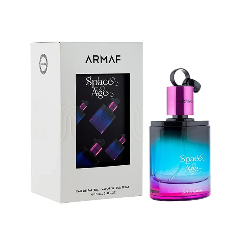 Armaf Space Age Man Eau De Parfum 100ml unisex fragrance with lychee pear bergamot orange lemon jasmine rose vanilla musk tonka and patchouli notes
