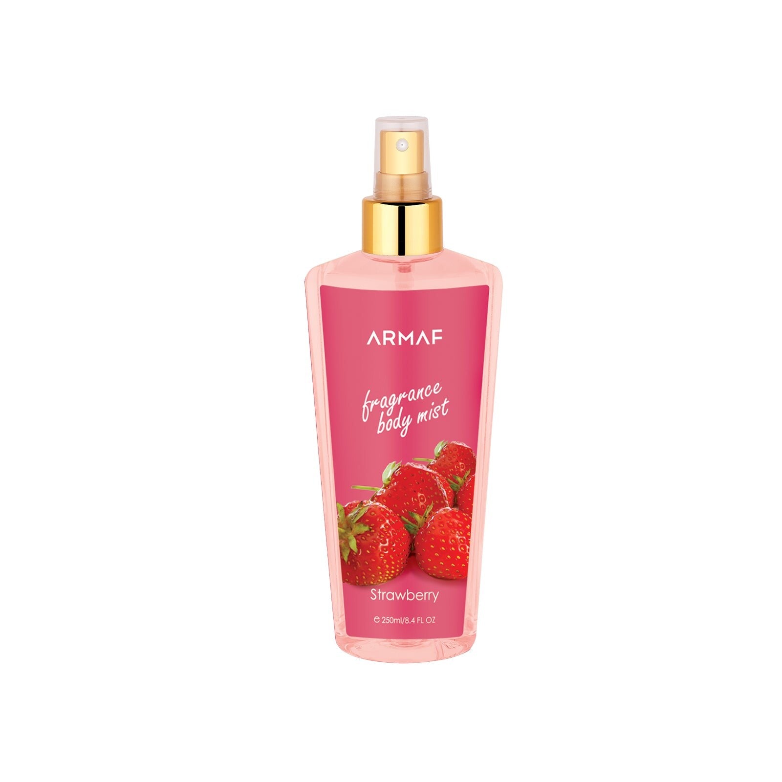 Armaf Strawberry Fragrance Body Mist 250ml long lasting women's fragrance body mist with sweet fruity strawberry scent