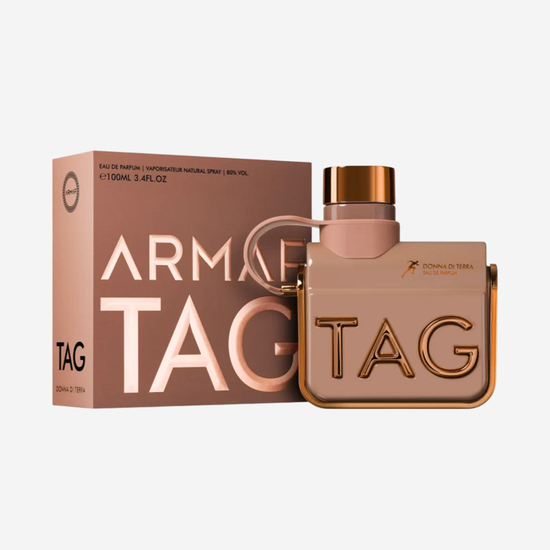 Armaf Tag Her Donna Di Terra Beige Eau De Parfum 100ml long lasting women's fragrance with citrus rose patchouli scent